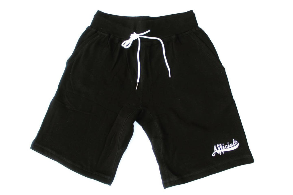 Afficials Signature Sweat Shorts BLACK/WHITE