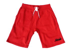 Afficials Signature Sweat Shorts RED/BLACK