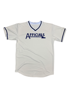 Afficials "40" Baseball Jersey IVORY/NAVY